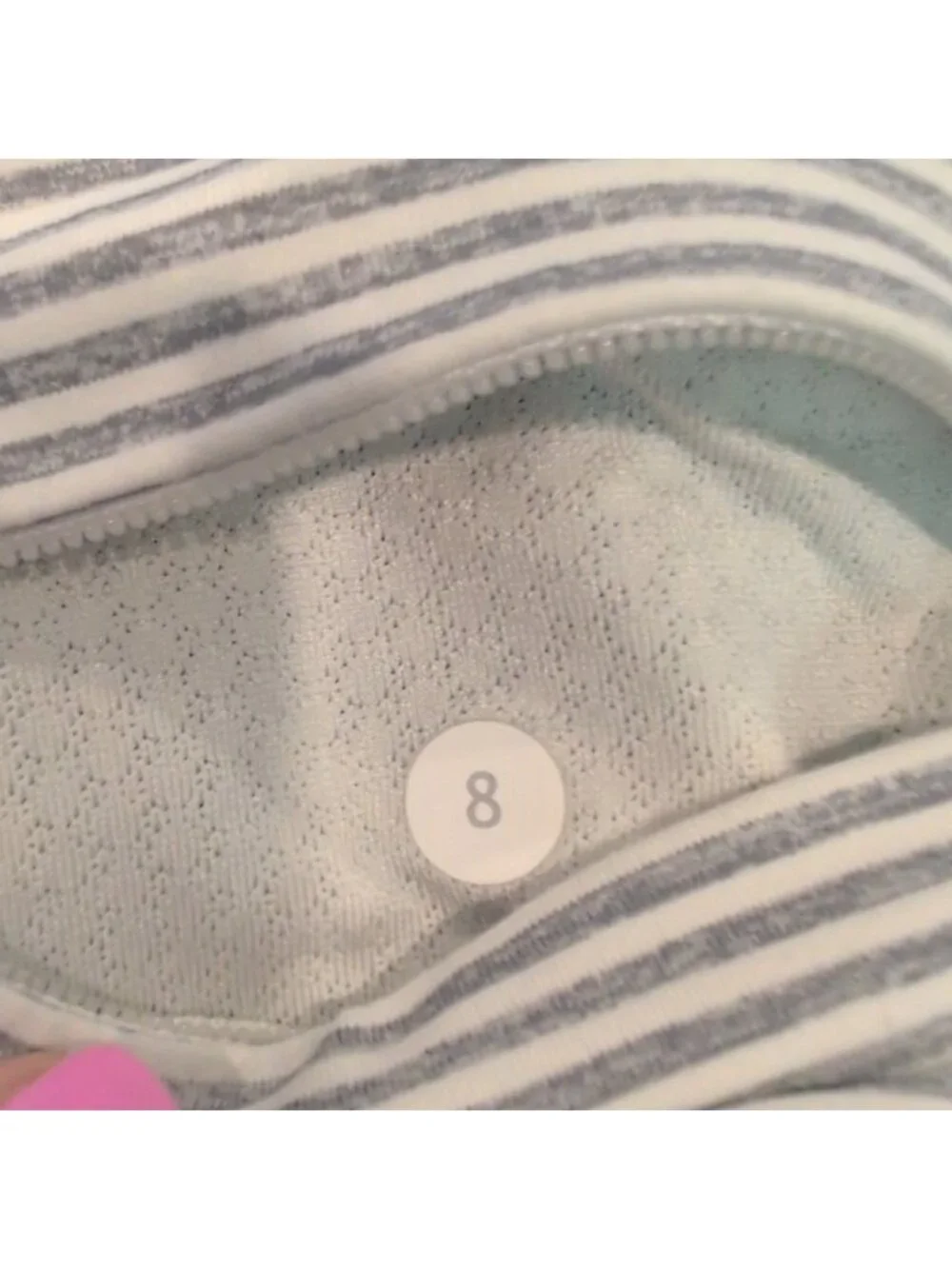 Lululemon Run: Your Heart Out CropCoal / White Heathered Blurred Grey Classic